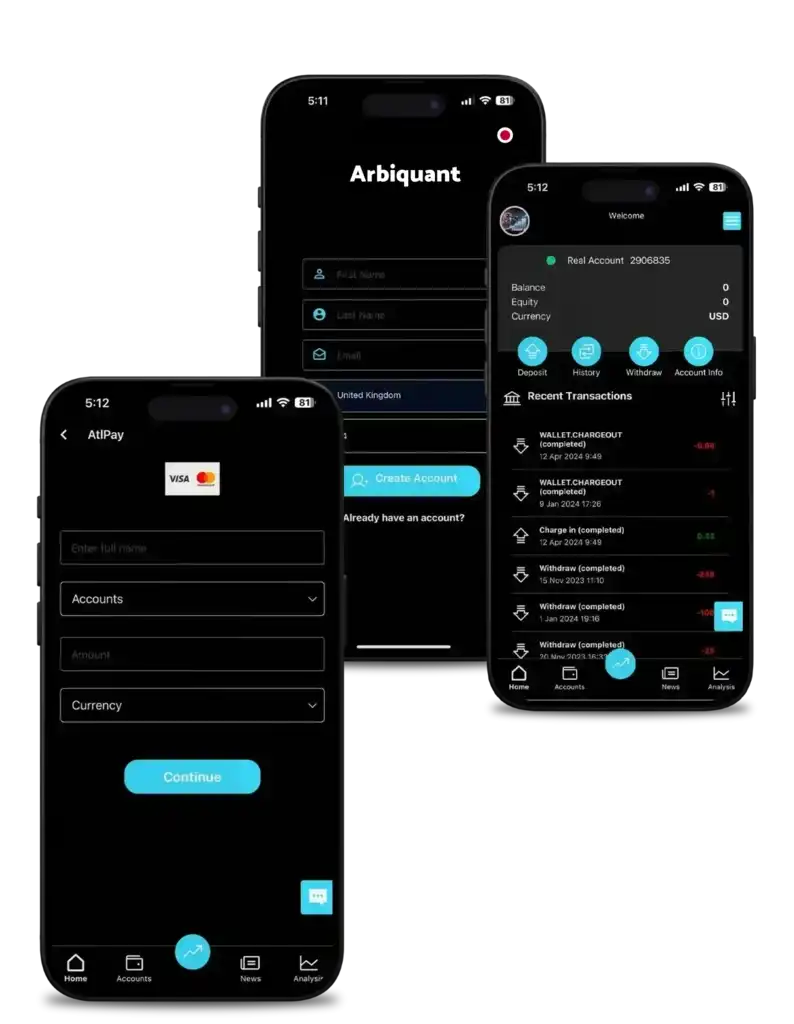 Arbiquant 安全な仮想通貨投資プラットフォーム